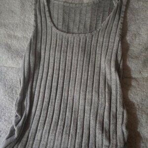 an Ribbed Scoop Neck Sleeveless Top | Casual or Workwear